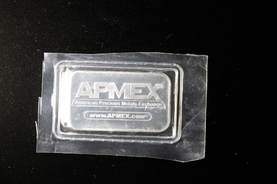 1oz .999 FINE SILVER BAR (APMEX)