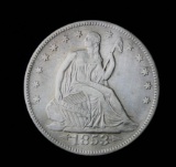 1853 SEATED LIBERTY HALF DOLLAR COIN VERY NICE HIGH GRADE