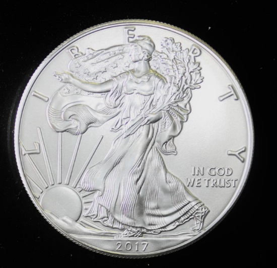 2017 1oz .999 FINE AMERICAN SILVER EAGLE COIN