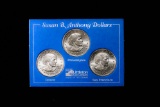 1979 3 COIN SUSAN B ANTHONY COIN SET
