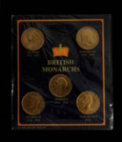 BRITISH MONARCHS 5 COIN LARGE CENT SET