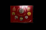 2000 JUBILEE VATICAN CITY 5 COIN WITH MEDAL COLLECTION ORIGINAL SLEEVE