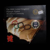 2008 UK OLYMPIC GAMES HANDOVER CEREMY 2 EURO COIN