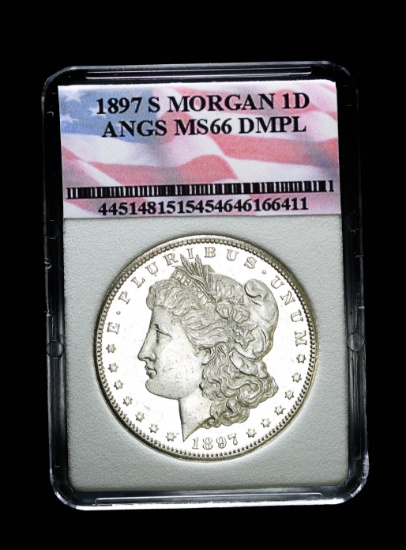 1897 S SILVER MORGAN DOLLAR COIN GRADE GEM MS BU UNC MS++++ DMPL!!!