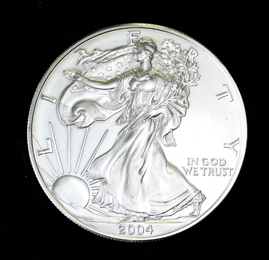 2004 1oz .999 FINE SILVER AMERICAN EAGLE COIN