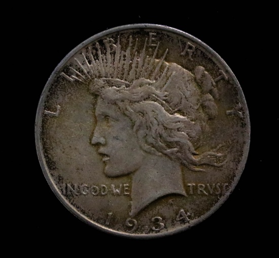 1934 D PEACE SILVER DOLLAR COIN