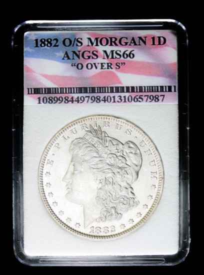 1882 O/S SILVER MORGAN DOLLAR COIN GRADE GEM MS BU UNC MS++++ COIN!!!!