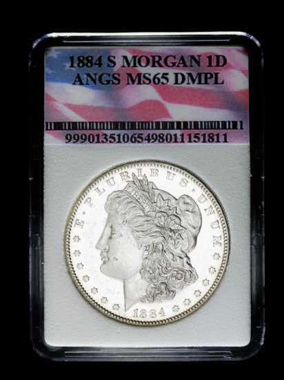 1884 S SILVER MORGAN DOLLAR COIN GRADE GEM MS BU UNC MS++++ DMPL!!!!