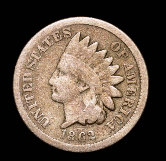 1862 INDIAN HEAD CENT PENNY COIN