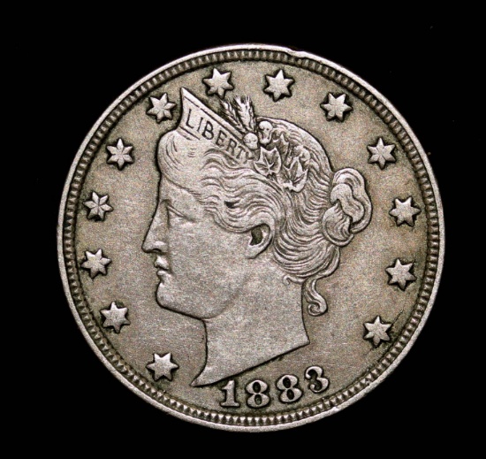1883 LIBERTY V NICKEL COIN **NO CENTS**