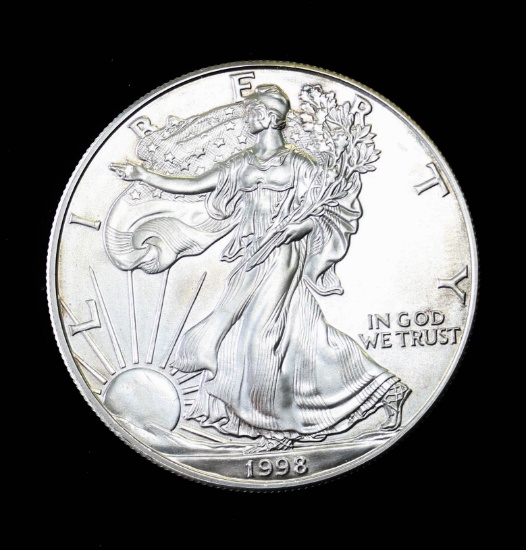 1998 1OZ .999 FINE SILVER AMERICAN EAGLE