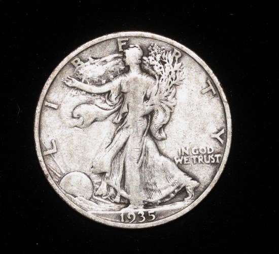 1935 S WALKING LIBERTY SILVER HALF DOLLAR COIN