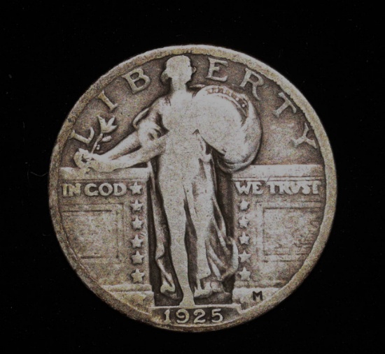1925 STANDING LIBERTY QUARTER DOLLAR COIN
