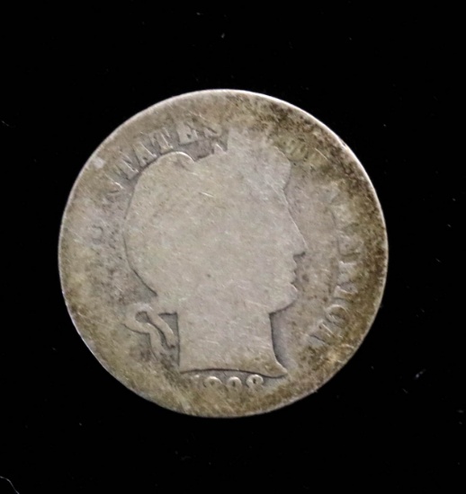 1898 BARBER SILVER DIME COIN