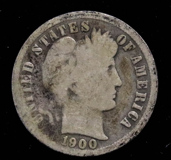 1909 S BARBER SILVER DIME COIN