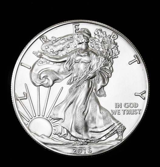 2016 1oz .999 FINE SILVER AMERICAN EAGLE COIN **FRESH FROM TUBE**