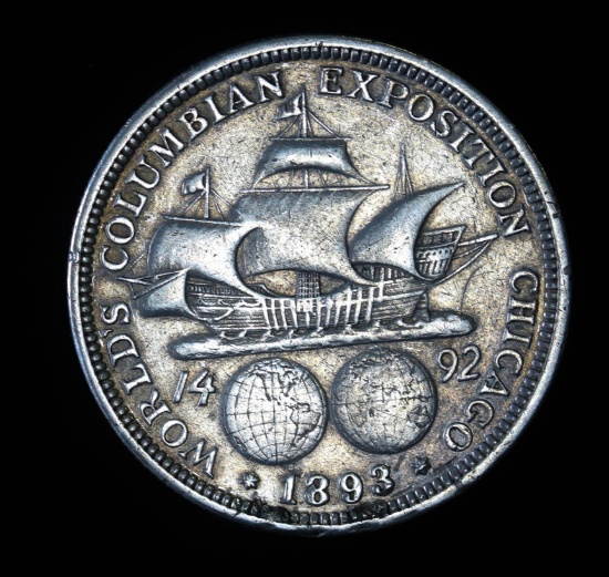 1893 COLUMBIAN EXPO SILVER HALF DOLLAR US COMMEMORATIVE COIN