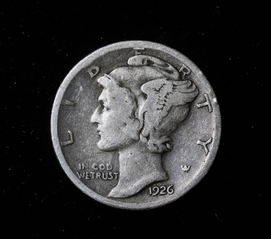 1926 S MERCURY SILVER DIME COIN