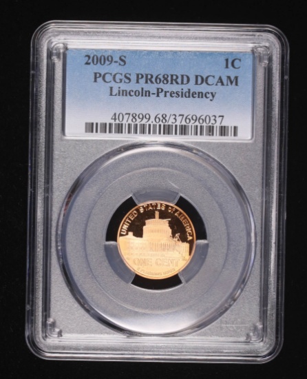 2009 S LINCOLN CENT PENNY COIN PCGS PROOF 68 DCAM PRESIDENCY