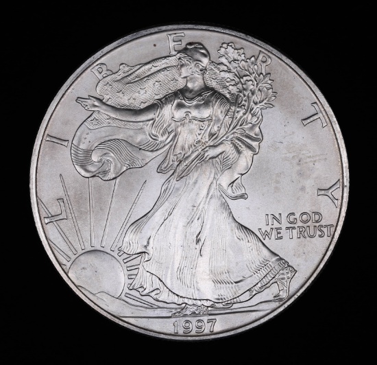 1997 1oz .999 FINE AMERICAN SILVER EAGLE DOLLAR COIN