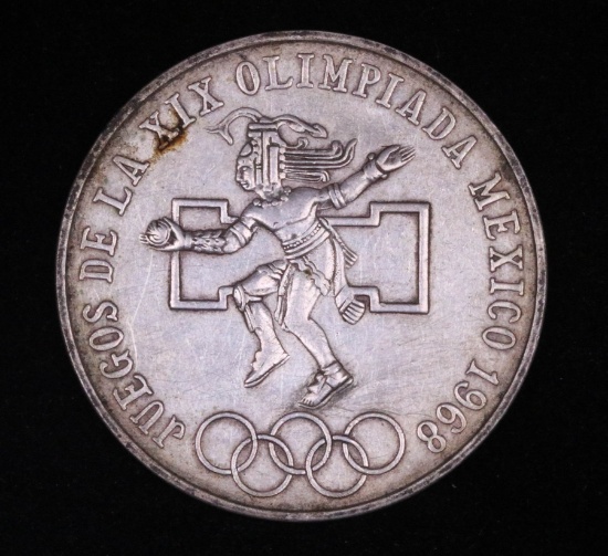 1968 25 PESO SILVER MEXICO OLYMPIC COIN