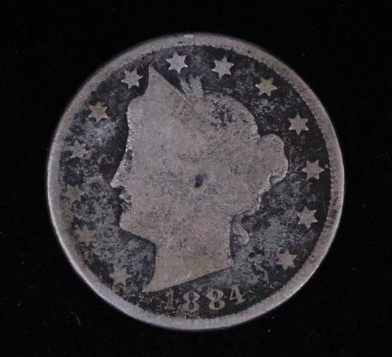 1884 LIBERTY V NICKEL COIN