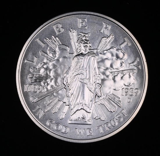 1989 $1 SILVER US MINT COMMEMORATIVE COIN CONGRESS