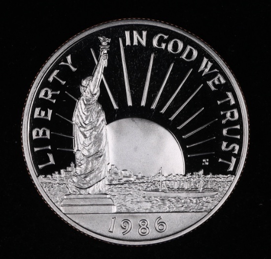 1986 PROOF HALF US MINT DOLLAR COIN