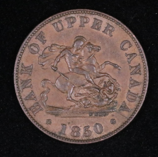 1850 UPPER CANADA COPPER TOKEN