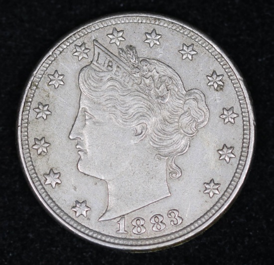 1883 LIBERTY V NICKEL COIN W/O CENTS