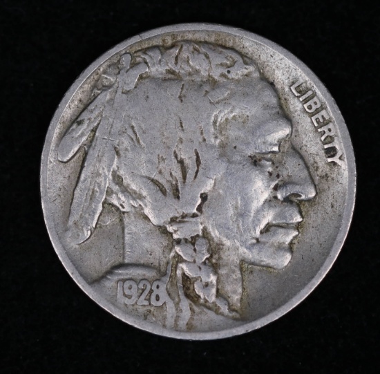 1928 D BUFFALO HEAD NICKEL COIN