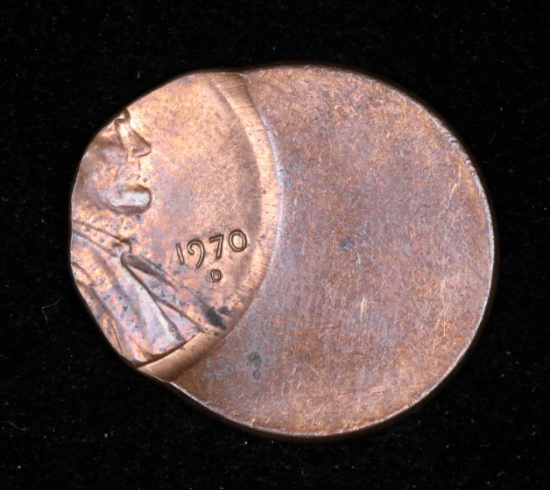 1970 D LINCOLN CENT PENNY COIN ERROR PLANCHET COIN