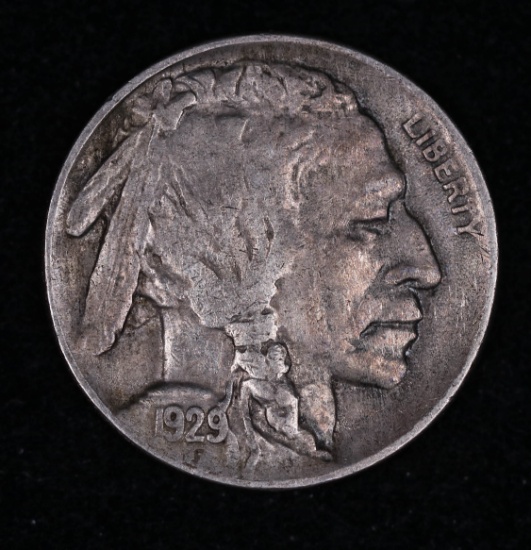 1929 D BUFFALO HEAD NICKEL COIN