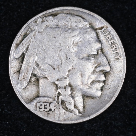 1934 D BUFFALO HEAD NICKEL COIN