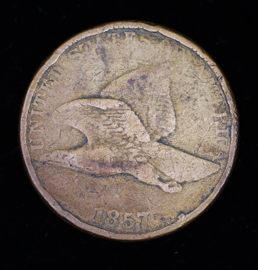 1857 FLYING EAGLE CENT PENNY COIN