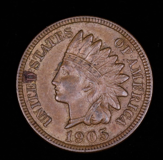 1905 INDIAN HEAD CENT PENNY COIN