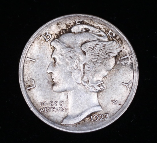 1923 MERCURY SILVER DIME COIN