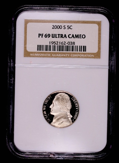 2000 S JEFFERSON NICKEL COIN PROOF NGC PF69 ULTRA CAMEO