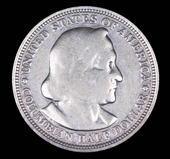 1892 COLUMBUS EXPO SILVER COMMEMORATIVE HALF DOLLAR COIN
