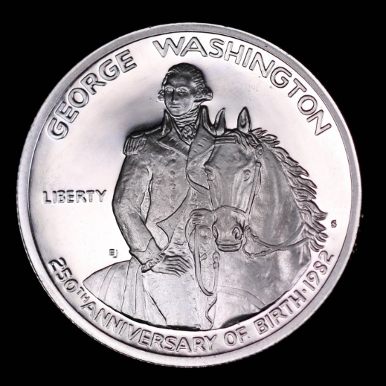 1982 PROOF COMMEMORATIVE SILVER HALF DOLLAR COIN WASHINGTON