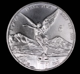 2007 1oz .999 FINE SILVER LIBERTAD MEXICO ROUND