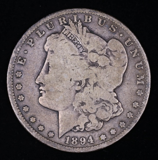 1894 S MORGAN SILVER DOLLAR COIN