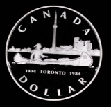 1984 CANADA SILVER PL DOLLAR COIN