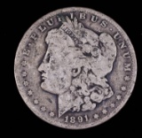 1891 O MORGAN SILVER DOLLAR COIN