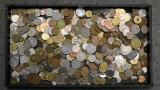 5 LBS FOREIGN COINS LARGE VARIETY MANY COUNTRIES AND DENOM. ONE LOT