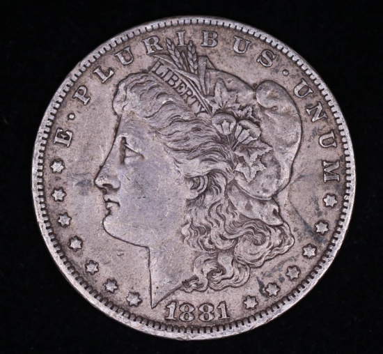 1881 O MORGAN SILVER DOLLAR COIN