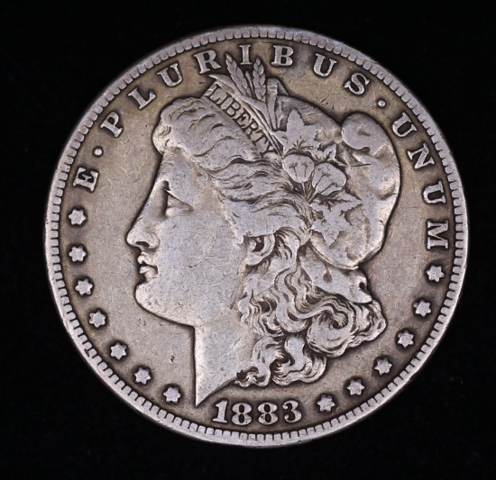 1883 CC MORGAN SILVER DOLLAR COIN