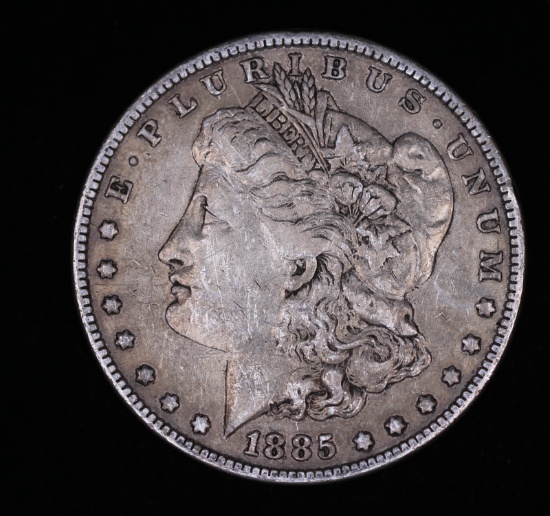 1885 MORGAN SILVER DOLLAR COIN