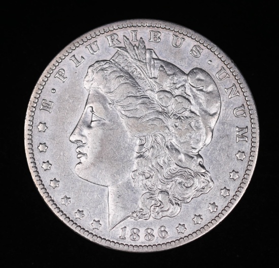 1886 O MORGAN SILVER DOLLAR COIN