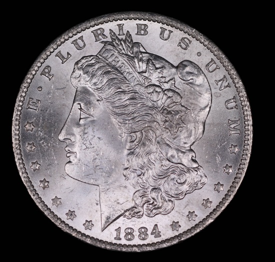 1884 O MORGAN SILVER DOLLAR COIN GEM BU UNC MS+++